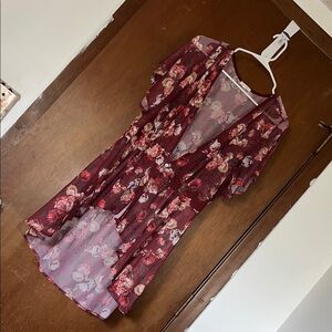 Maurice’s floral sheer shawl